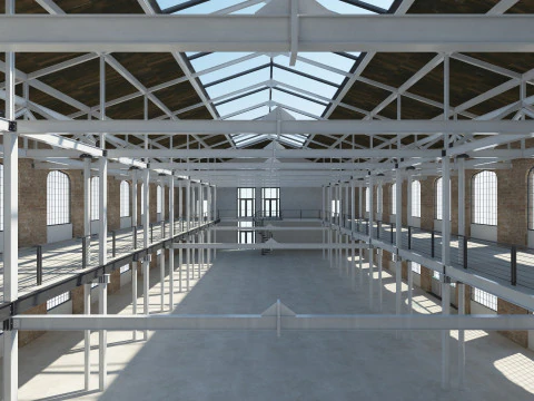 Sala poddaszowa Model 3D