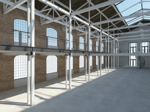 Sala poddaszowa Model 3D