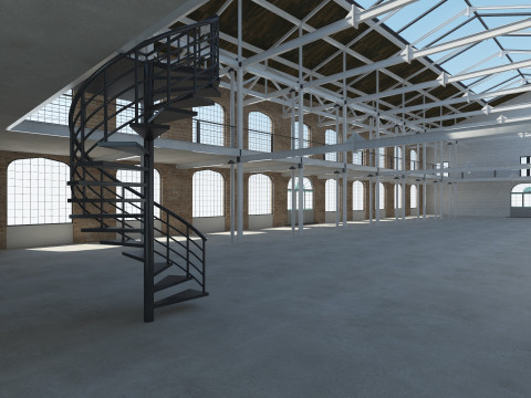 Loft Hall 3D 模型