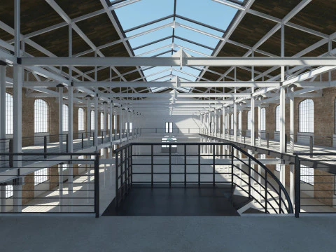 Sala poddaszowa Model 3D