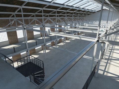 Loft Hall 3D 模型