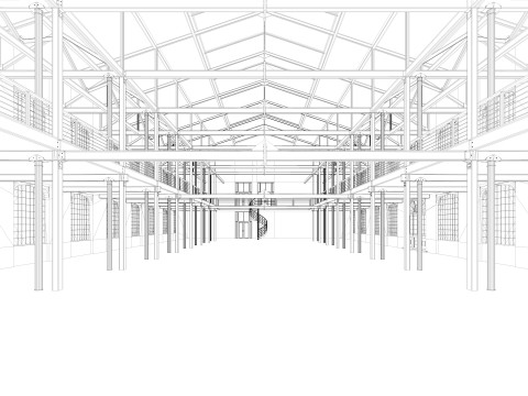 Loft Hall 3D 模型