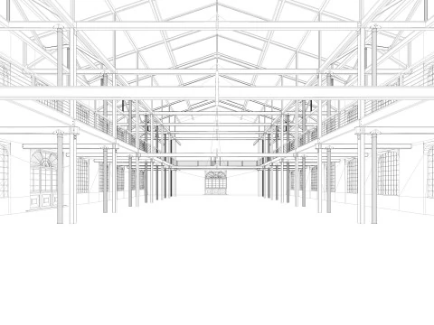 Sala poddaszowa Model 3D