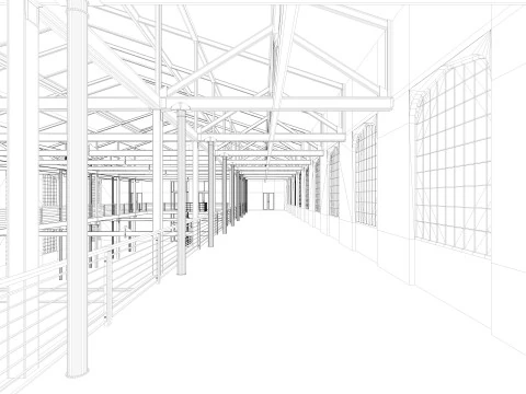 Sala poddaszowa Model 3D