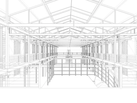 Sala poddaszowa Model 3D