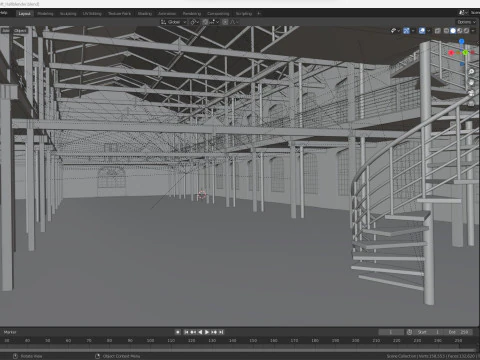 Sala poddaszowa Model 3D