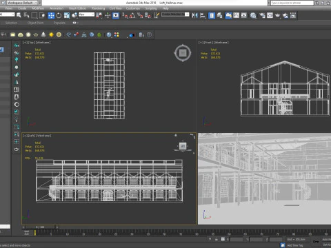 Sala poddaszowa Model 3D