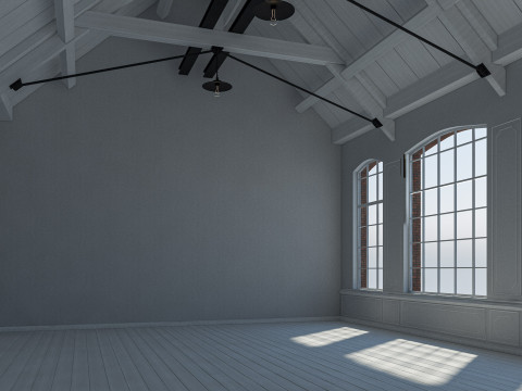 Loft interior Scene 3D-Modell