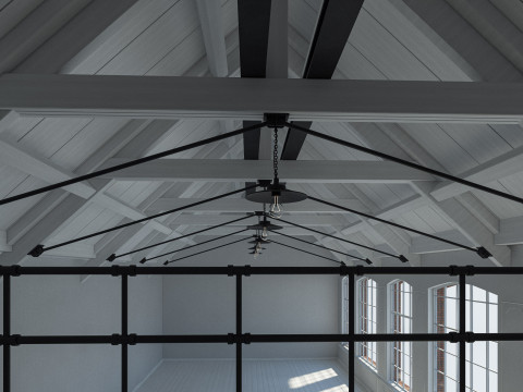 Loft interior Scene 3D-Modell
