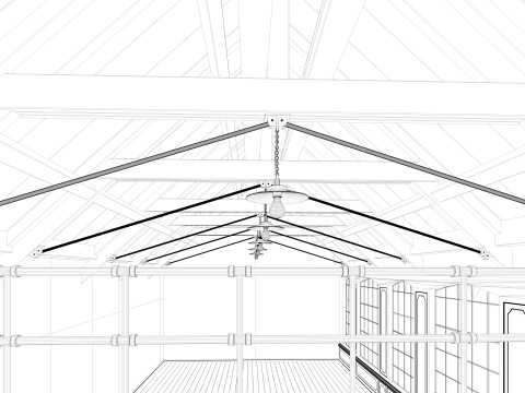 Loft interior Scene 3D-Modell
