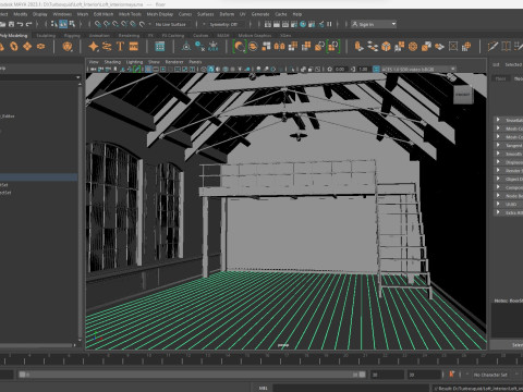 Loft interior Scene 3D-Modell