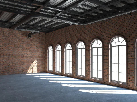 Loft interior Scene 2 3D Model