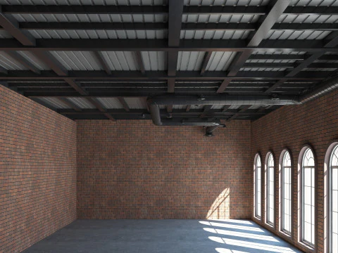Loft interior Scene 2 3D Model