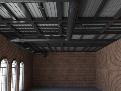 Loft interior Scene 2 3D Model