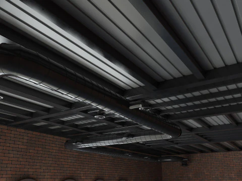 Loft interior Scene 2 3D Model