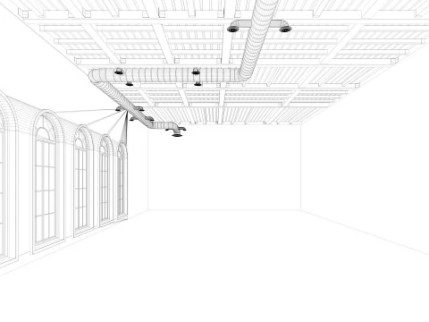 Loft interior Scene 2 3D Model