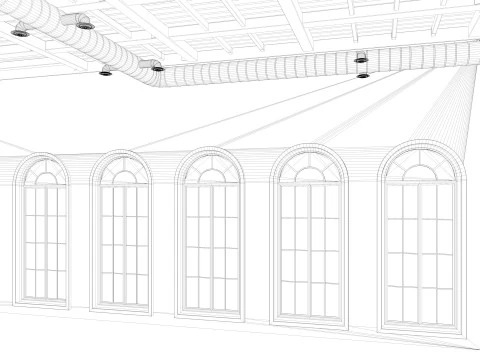 Loft interior Scene 2 3D Model