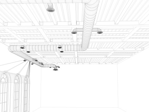 Loft interior Scene 2 Modèle 3D
