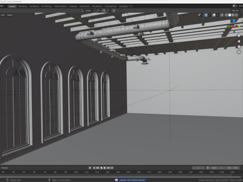 Loft interior Scene 2 Modèle 3D