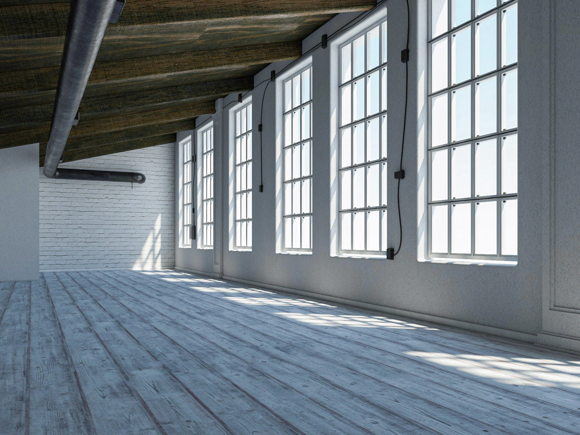 Loft interior Scene 3 3D Model .c4d .max .obj .3ds .fbx .stl .blend