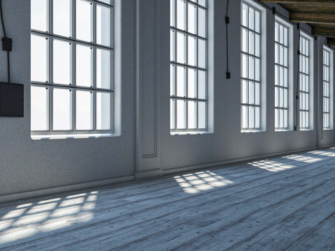 Loft interior Scene 3 3D Model