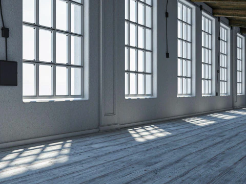 Loft interior Scene 3 3D Model