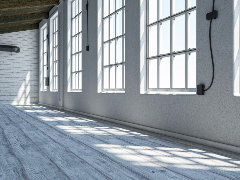Loft interior Scene 3 3D Model