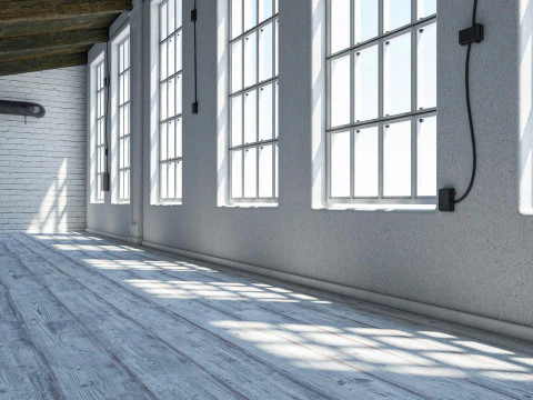 Loft interior Scene 3 3D Model