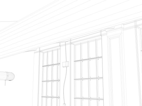 Loft interior Scene 3 3D Model