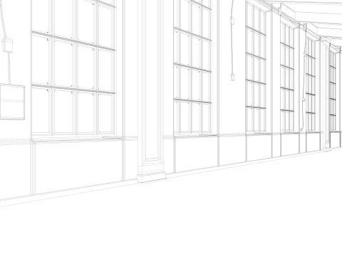 Loft interior Scene 3 3D Model