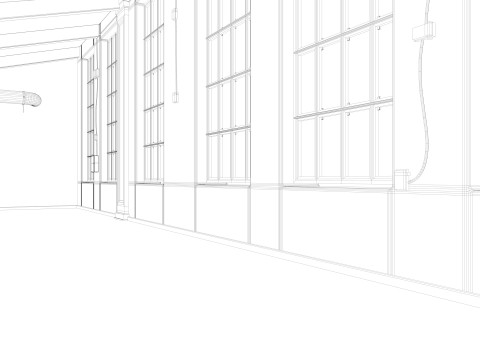 Loft interior Scene 3 3D Model