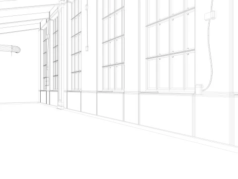 Loft interior Scene 3 3D Model
