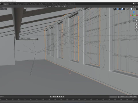 Loft interior Scene 3 3D Model
