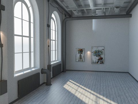 Loft interior 5 3D Model