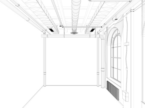 Loft interior 5 3D Model