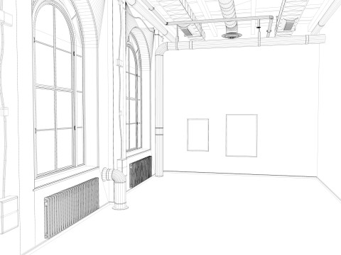 Loft interior 5 3D Model