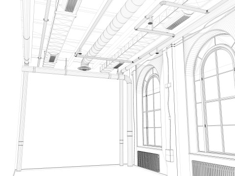 Loft interior 5 3D Model