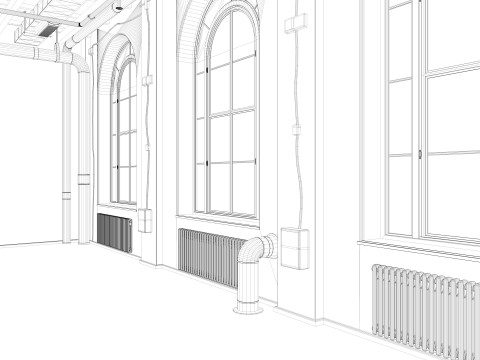 Loft interior 5 3D Model
