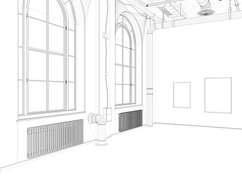 Loft interior 5 3D Model