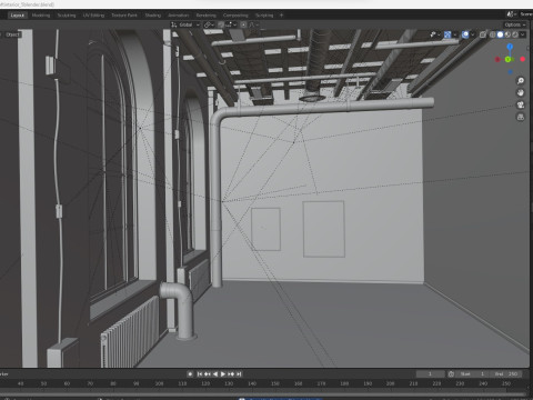 Loft interior 5 3D Model