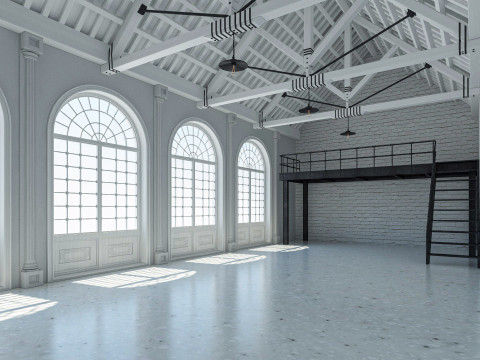 Loft interior 6 Modèle 3D