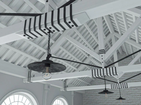 Interno del sottotetto 6 Modello 3D