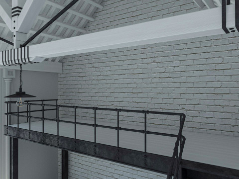 Loft interior 6 3Dモデル