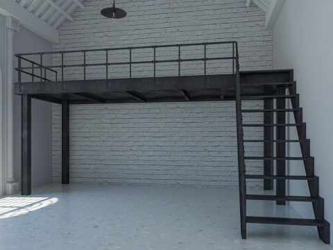 Loft interior 6 3Dモデル