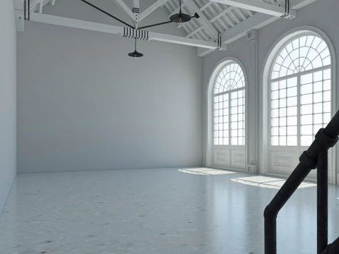 Interno del sottotetto 6 Modello 3D