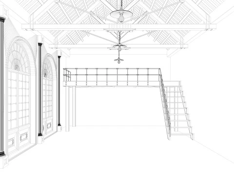 Interno del sottotetto 6 Modello 3D