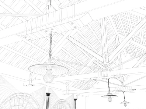 Interno del sottotetto 6 Modello 3D