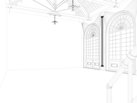 Loft interior 6 3Dモデル