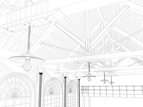 Loft interior 6 3Dモデル