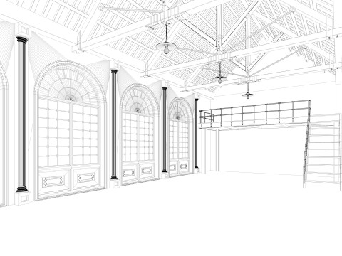 Loft interior 6 3Dモデル